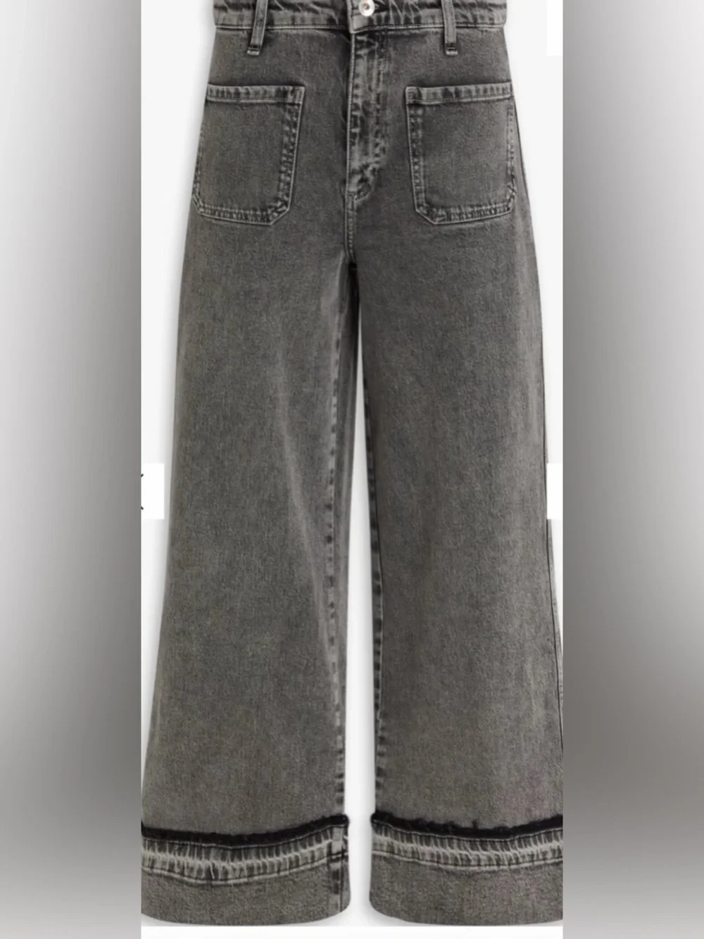 Rag & Bone Melina Patch Pockets Wide Leg Jeans - Picture 3 of 4